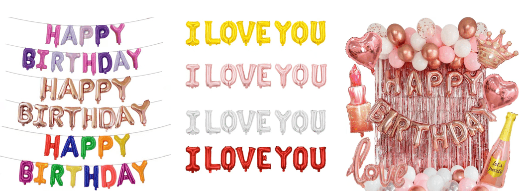 16 इंच अक्षर फॉइल फुग्यात कोणती अक्षरे असतात? मोफत संयोजन समर्थन?