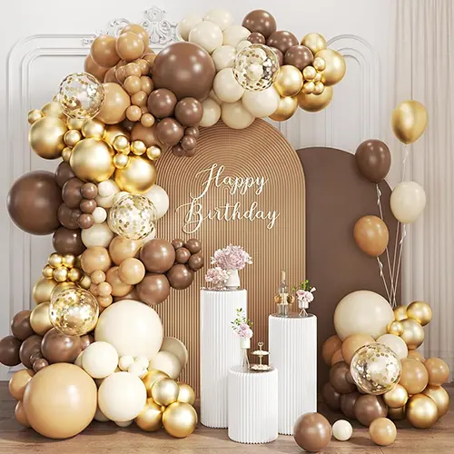 कॅमल कलर बलून आर्क किट