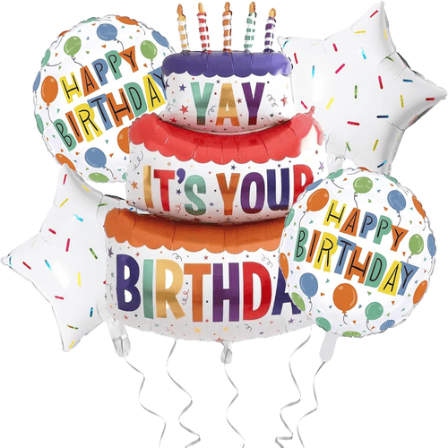 फॉइल बलून वाढदिवस सेट