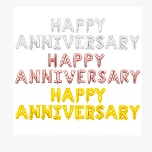 वर्धापनदिनाच्या शुभेच्छा फॉइल बलून