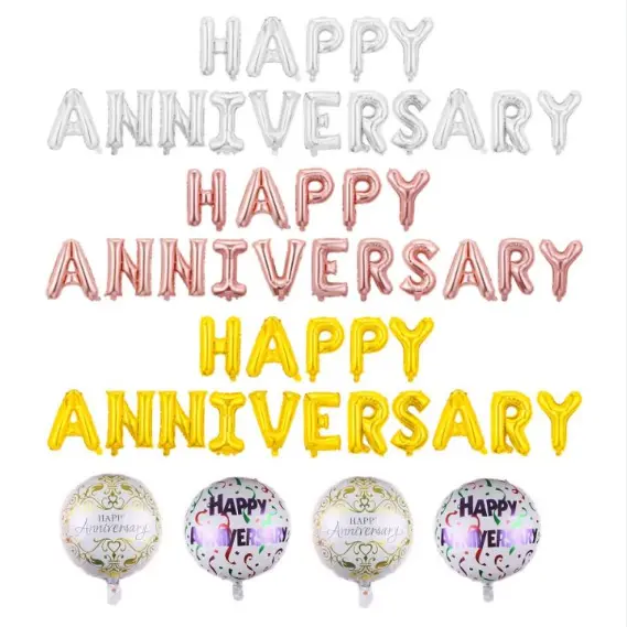 वाढदिवसाच्या शुभेच्छा फॉइल बलून सजावट