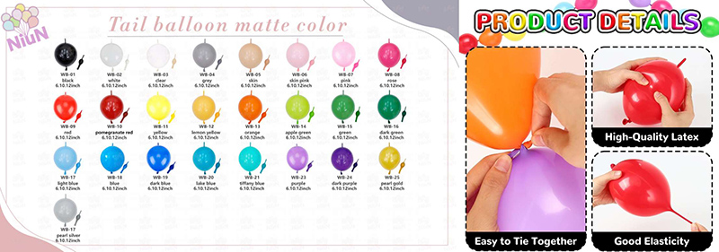 Matte Color Tail Balloon