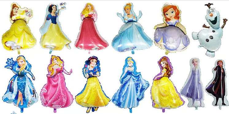 Princess party foil balloon