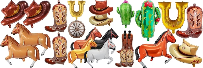 Cowboy Foil Balloons