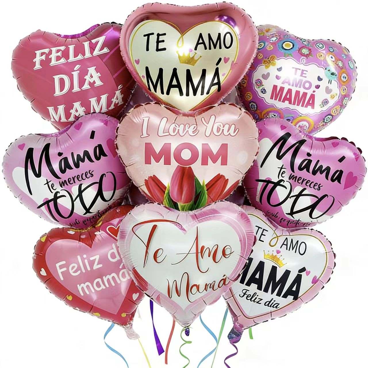 मदर्स डे फॉइल फुगे