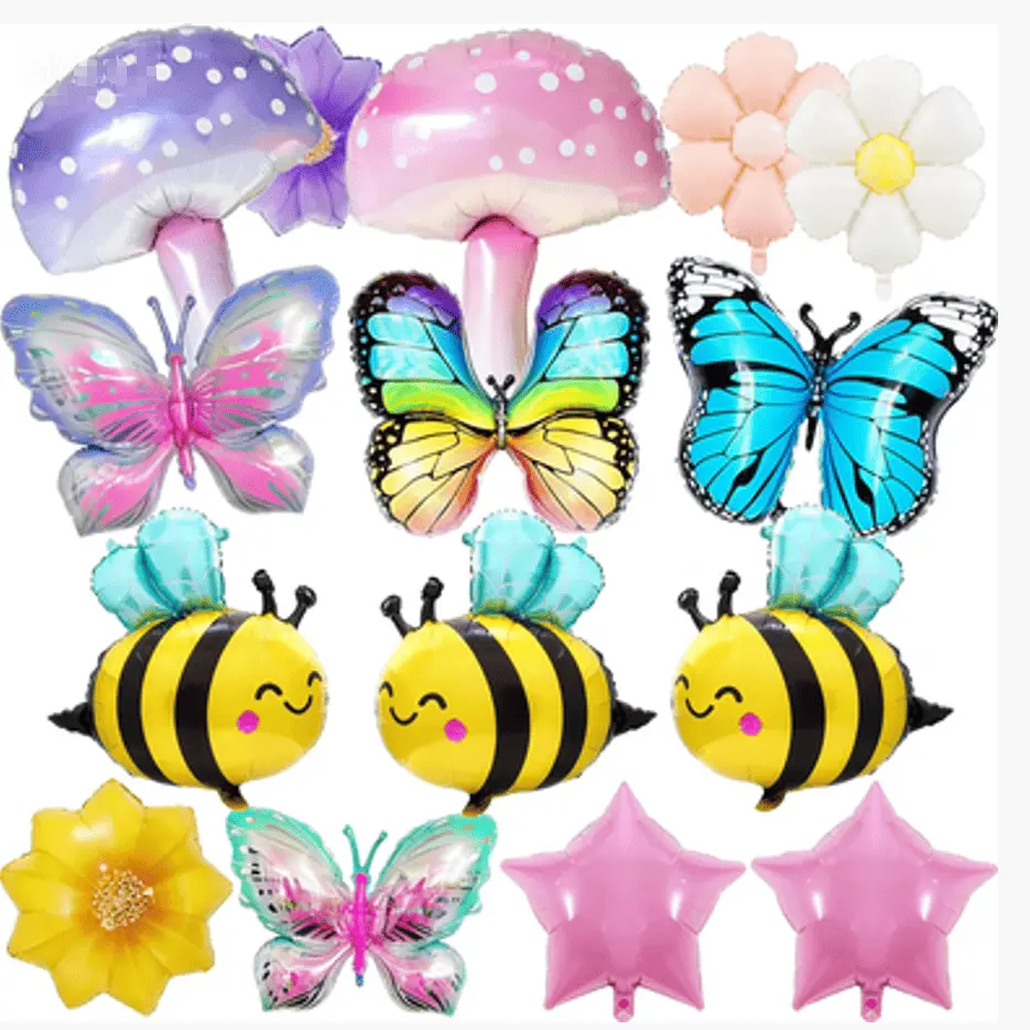 स्प्रिंग थीम असलेली फॉइल बलून