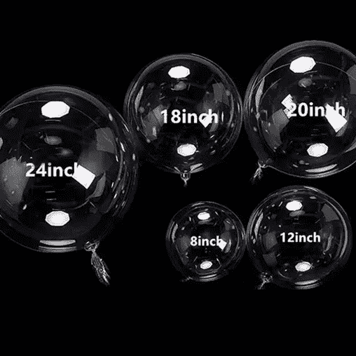 पारदर्शक बोबो फुगा